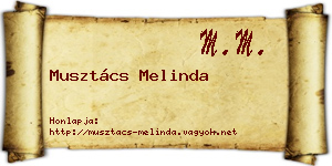Musztács Melinda névjegykártya